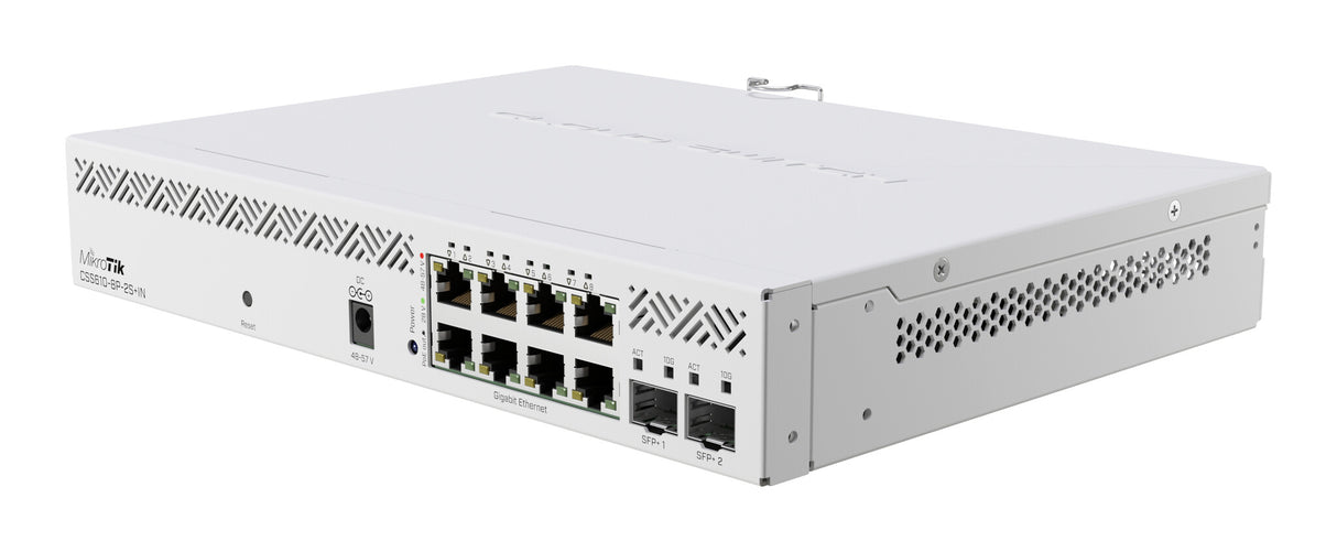 Mikrotik CSS610-8P-2S+IN netværksswitch Administreret Gigabit Ethernet (10/100/1000) Strøm over Ethernet (PoE) Hvid
