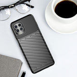 Thunder Case Flexible Tough Rugged Cover TPU Case til Motorola Moto G100 / Edge S sort