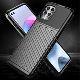 Thunder Case Flexible Tough Rugged Cover TPU Case til Motorola Moto G100 / Edge S sort