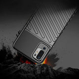 Thunder Case Flexible Tough Rugged Cover TPU Case til Xiaomi Redmi Note 10 5G / Poco M3 Pro sort