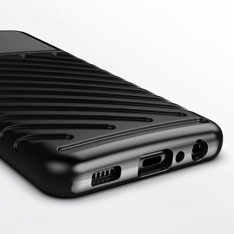 Thunder Case Flexible Tough Rugged Cover TPU Case til Samsung Galaxy A22 4G blå