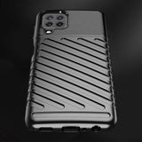 Thunder Case Flexible Tough Rugged Cover TPU Case til Samsung Galaxy A22 4G sort