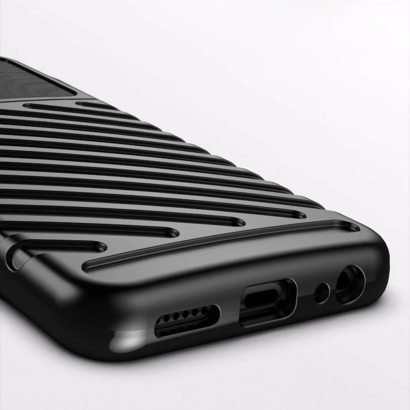 Thunder Case Flexible Tough Rugged Cover TPU Case til Samsung Galaxy A22 5G blå