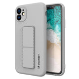 Wozinsky Kickstand Case silikonhylster med stativ Samsung Galaxy A72 4G Hylster grå