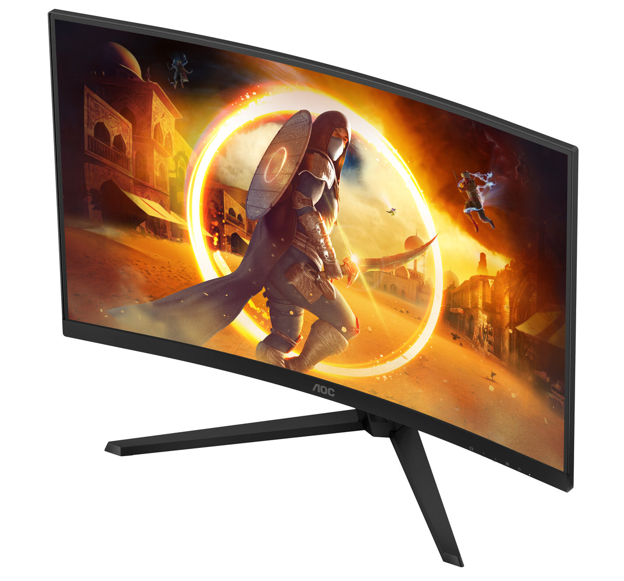 AOC G4 CQ32G4VE computerskærm 80 cm (31.5") 2560 x 1440 pixel Quad HD LCD Sort, Grå