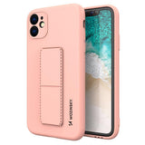 Wozinsky Kickstand Case silikonhylster med stativ Samsung Galaxy A22 4G pink
