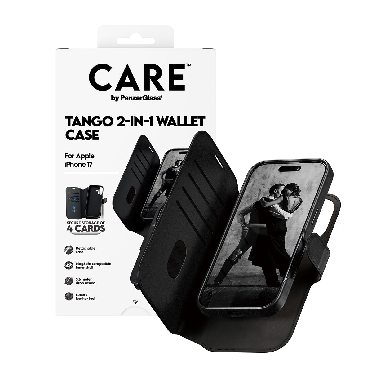 CARE by PanzerGlass Feature Case Tango Two-in-One Walle Case w. MagSafe iPhone 17