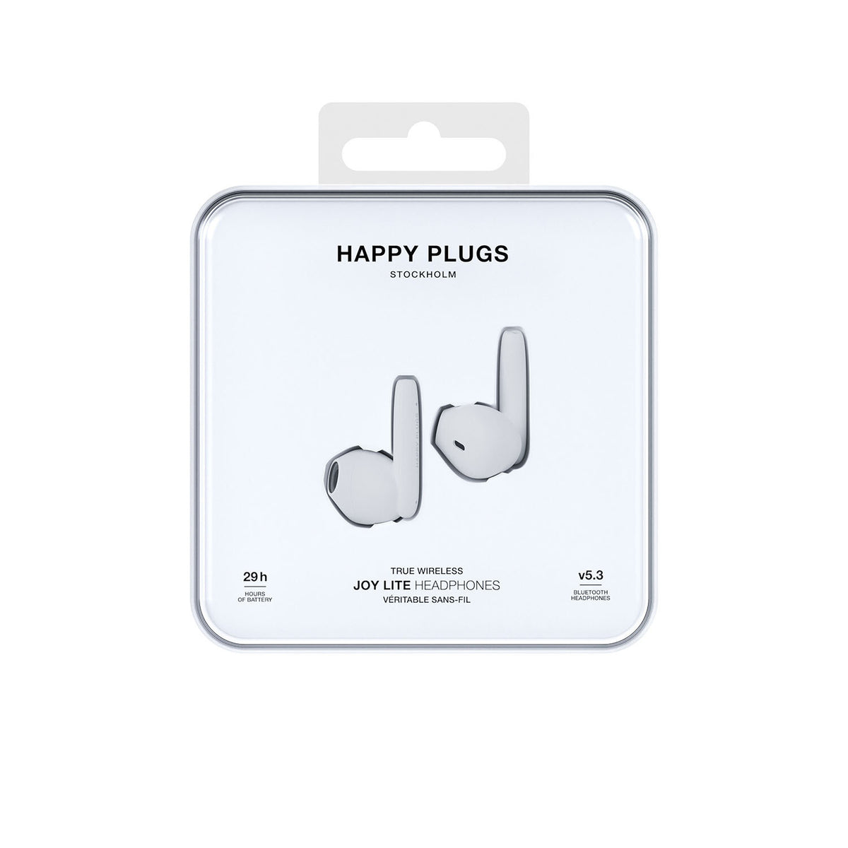 Happy Plugs Høretelefoner Joy Lite In-Ear TWS Hvid