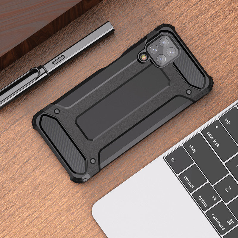 Hybrid Armor Case Tough Rugged Cover til Samsung Galaxy A22 4G blå