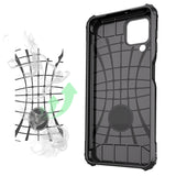 Hybrid Armor Case Tough Rugged Cover til Samsung Galaxy A22 4G guld
