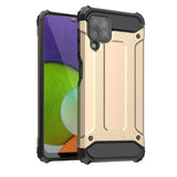 Hybrid Armor Case Tough Rugged Cover til Samsung Galaxy A22 4G guld
