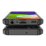 Hybrid Armor Case Tough Rugged Cover til Samsung Galaxy A22 4G sølv