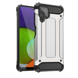 Hybrid Armor Case Tough Rugged Cover til Samsung Galaxy A22 4G sølv