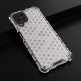 Honeycomb Case armor cover med TPU Bumper til Samsung Galaxy A22 4G gennemsigtig