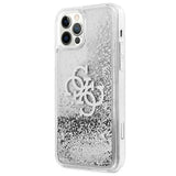Guess GUHCP12LLG4GSI iPhone 12 Pro Max 6.7" sølv/sølv hardcase 4G Big Liquid Glitter