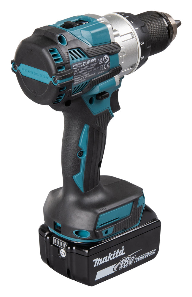 Makita DHP489RTJ 18V LXT Slagboremaskine 2x5Ah