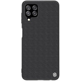 Nillkin Textured Case holdbar forstærket etui med gel ramme og nylon tilbage til Samsung Galaxy A22 4G sort