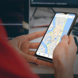 Nillkin Textured Case holdbar forstærket etui med gel ramme og nylon tilbage til Samsung Galaxy A22 4G sort