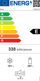 Elvita CFD5910X - Amerikanerskab