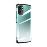 Clear Color Case Gel TPU Electroplating Frame Cover til Xiaomi Redmi Note 10 5G / Poco M3 Pro sort