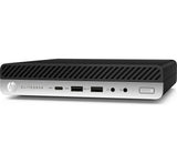 T1A HP EliteDesk 800 G4 Refurbished Intel® Core™ i5 i5-8500T 8 GB DDR4-SDRAM 256 GB SSD Windows 11 Pro Mini PC Sort, Sølv