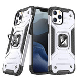 Wozinsky Ring Armor Case Kickstand Tough Rugged Cover til iPhone 13 mini sølv