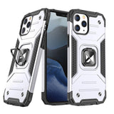 Wozinsky Ring Armor Case Kickstand Tough Rugged Cover til iPhone 13 mini sølv