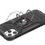 Wozinsky Ring Armor Case Kickstand Tough Rugged Cover til iPhone 13 mini sølv