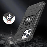 Wozinsky Ring Armor Case Kickstand Tough Rugged Cover til iPhone 13 mini sølv