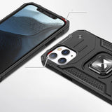 Wozinsky Ring Armor Case Kickstand Tough Rugged Cover til iPhone 13 Pro blå