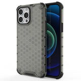 Honeycomb Case armor cover med TPU Bumper til iPhone 13 Pro Max sort