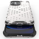Honeycomb Case rustning med TPU Bumper til iPhone 13 Pro Max sort