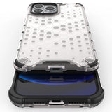 Honeycomb Case armor cover med TPU Bumper til iPhone 13 Pro Max blå