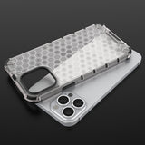 Honeycomb Case armor cover med TPU Bumper til iPhone 13 Pro Max rød