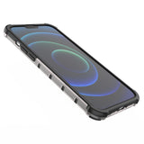 Honeycomb Case armor cover med TPU Bumper til iPhone 13 Pro Max gennemsigtig