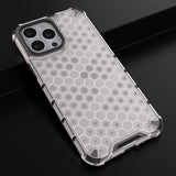 Honeycomb Case armor cover med TPU Bumper til iPhone 13 Pro Max gennemsigtig
