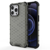 Honeycomb Case armor cover med TPU Bumper til iPhone 13 Pro sort