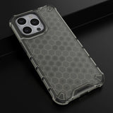Honeycomb Case rustning med TPU Bumper til iPhone 13 Pro sort