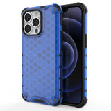 Honeycomb Case armor cover med TPU Bumper til iPhone 13 Pro blå