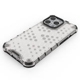 Honeycomb Case armor cover med TPU Bumper til iPhone 13 Pro rød