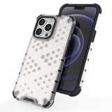 Honeycomb Case armor cover med TPU Bumper til iPhone 13 Pro rød
