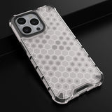 Honeycomb Case armor cover med TPU Bumper til iPhone 13 Pro gennemsigtig