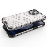Honeycomb Case armor cover med TPU Bumper til iPhone 13 mini sort