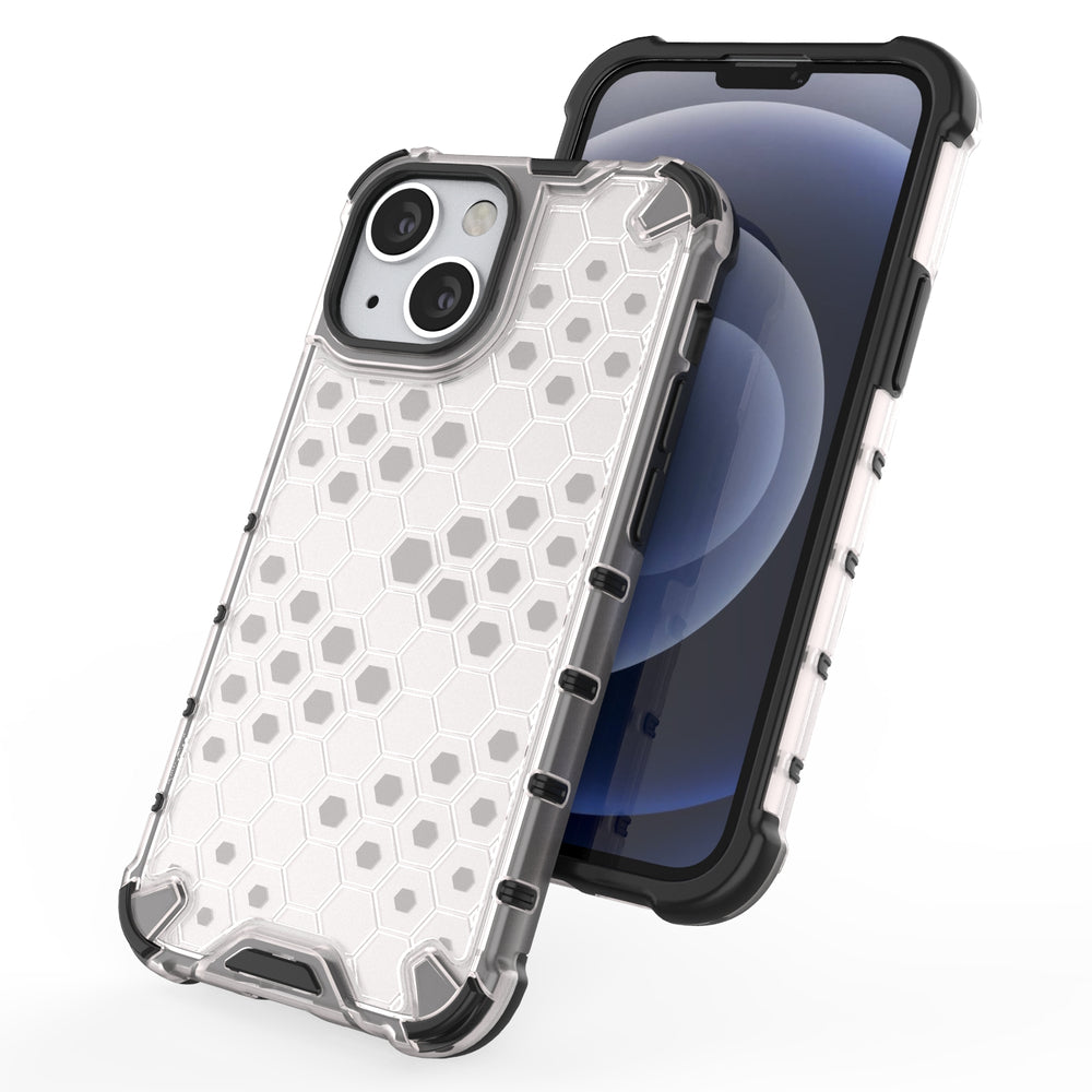 Honeycomb Case rustning med TPU Bumper til iPhone 13 mini rød