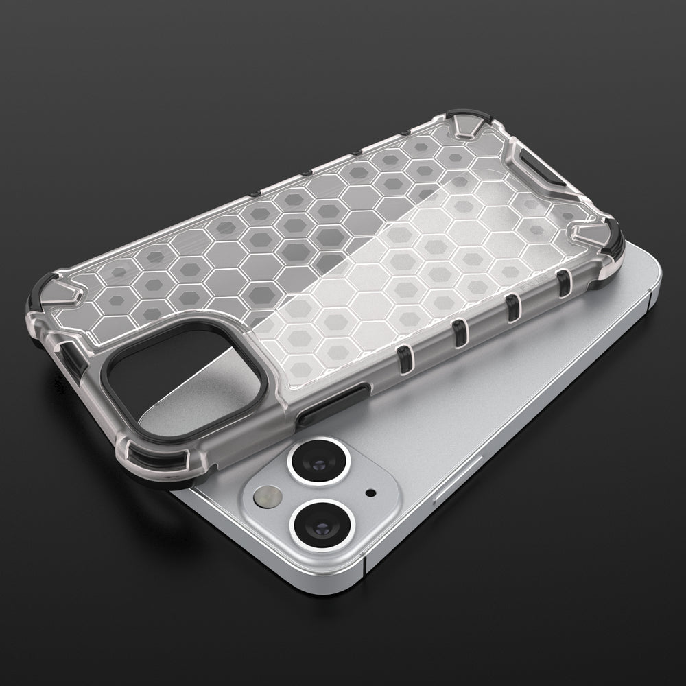 Honeycomb Case rustning med TPU Bumper til iPhone 13 mini rød