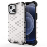 Honeycomb Case armor cover med TPU Bumper til iPhone 13 mini gennemsigtig