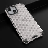 Honeycomb Case armor cover med TPU Bumper til iPhone 13 mini gennemsigtig