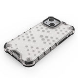 Honeycomb Case armor cover med TPU Bumper til iPhone 13 mini gennemsigtig