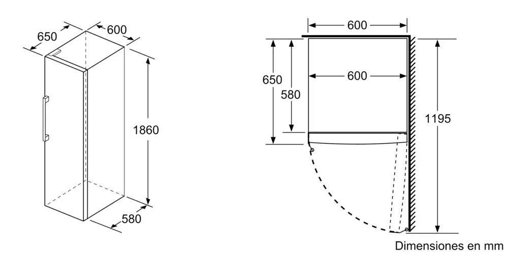 Siemens iQ300 GS36NVWEV fryser Stående fryser Fritstående 242 L Hvid
