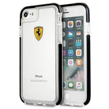 Ferrari Hardcase FEGLHCP7BK iPhone 7/8 SE 2020 / SE 2022 Stødtæt gennemsigtig sort